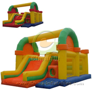 inflated outdoor bouncers